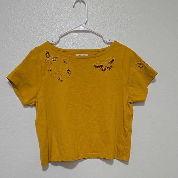 Madewell Mustard Yellow Top - Picture 1 of 5